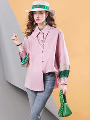 Chinese style button shirt