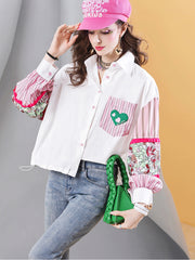 Balloon sleeve blouse